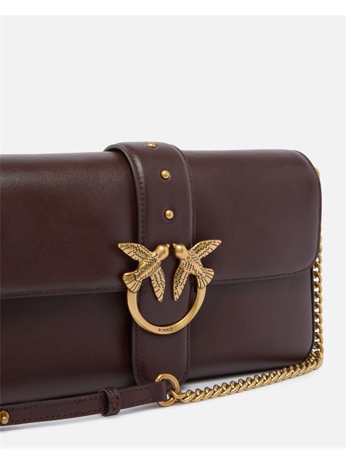 Borsa a mano media Love Bag One Slouchy in pelle con doppia tracolla PINKO | 105823A0QO/LA7Q